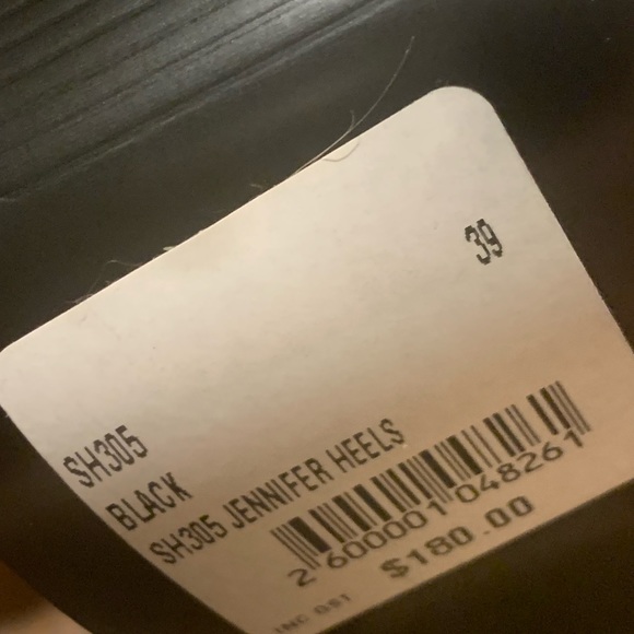 KOOKAI Sz 39 Black Jennifer heels Leather Upper Wooden Platform Heels NWT 🤎 - Picture 3 of 11